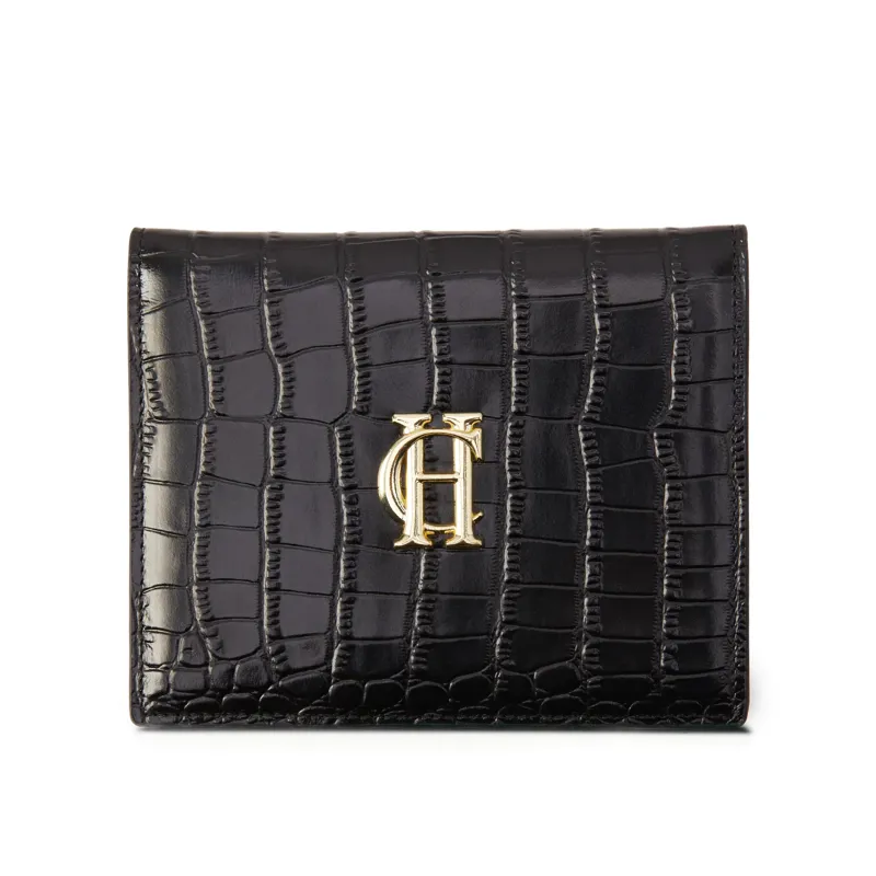 Holland Cooper Chelsea Wallet - Black Croc